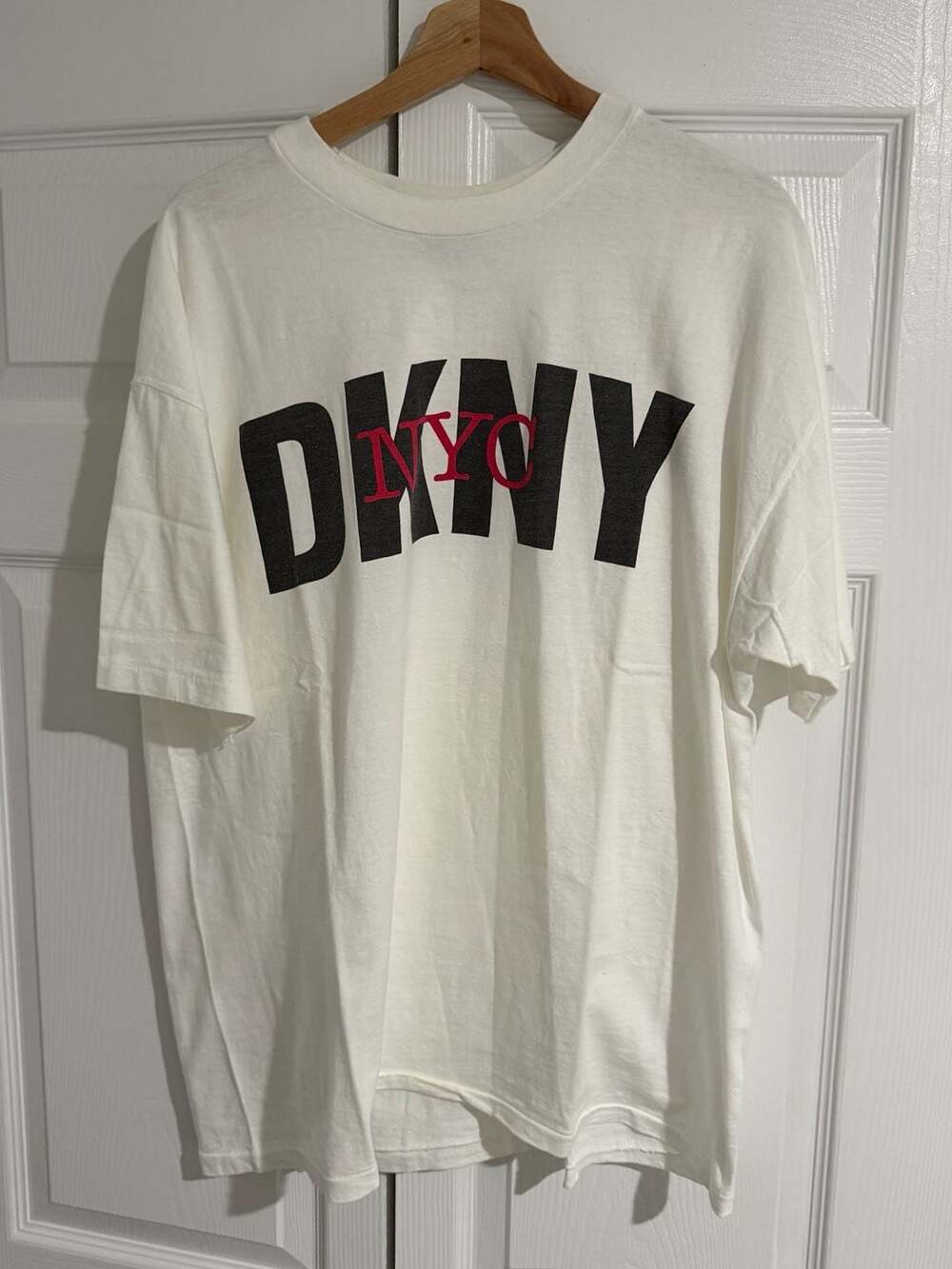 DKNY Jeans Vintage NYC Graphic T-Shirt White One Size